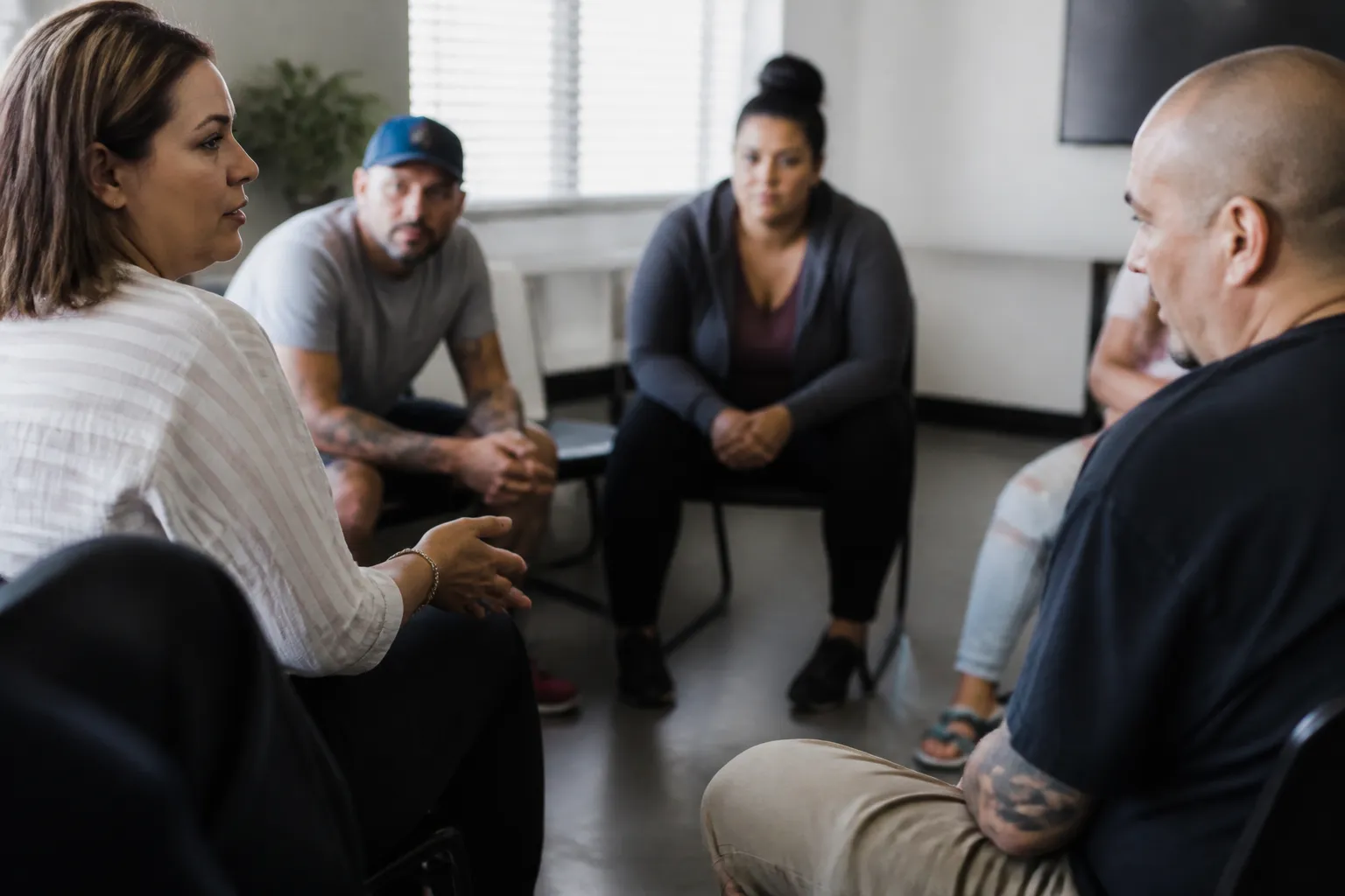 Group therapy at 2d Chance in Las Vegas covers relapse prevention, aftercare, anger management, and trauma.