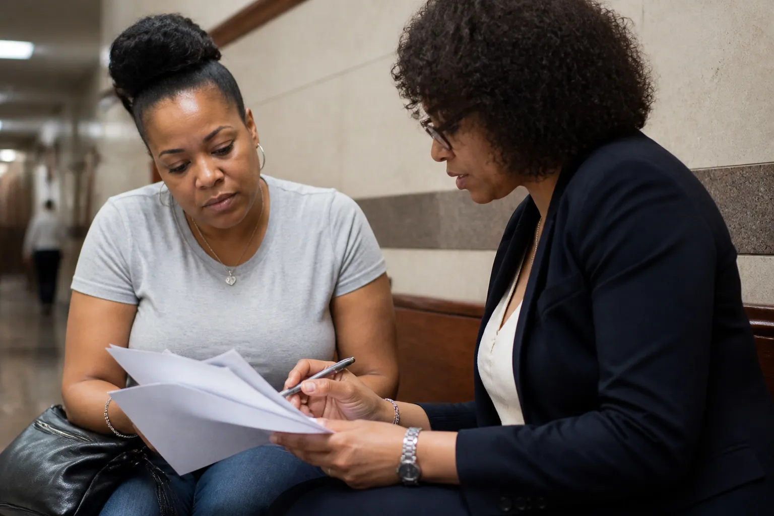 Dallas County tenant and attorney review eviction petition while working to support tenant rights in Dallas TX.