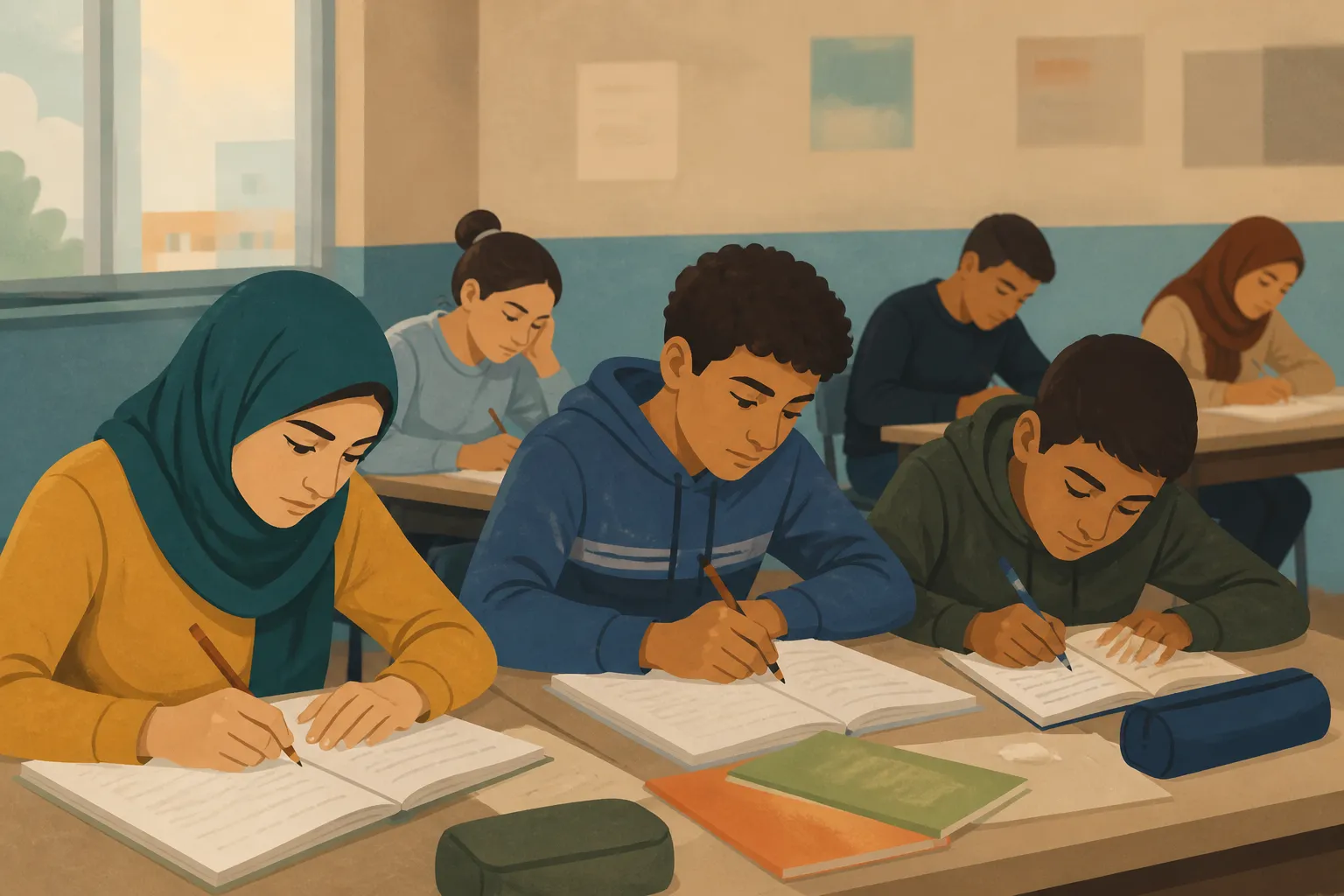 Refugee students in Lebanon, featured in a guide to the best humanitarian charities in Wilmington, DE.
