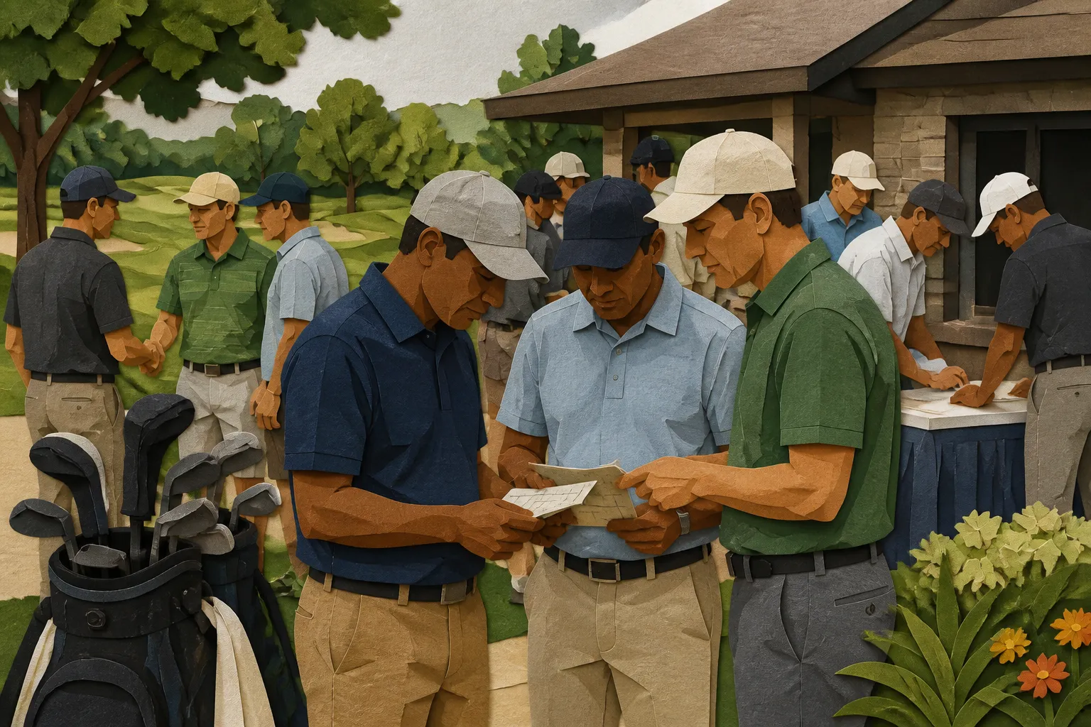 Community golfers gather at DuPont Country Club for Dsta Benevolent Fund’s annual tournament.