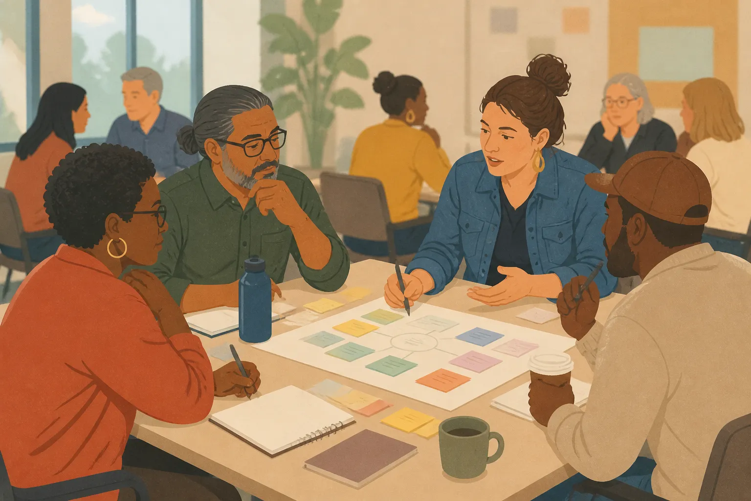 Wilmington community members build civic action plans with a Network Delaware coach.